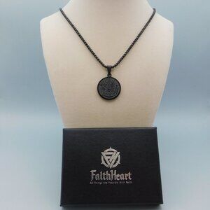 FaithHeart Tetragrammaton Pendant in Black